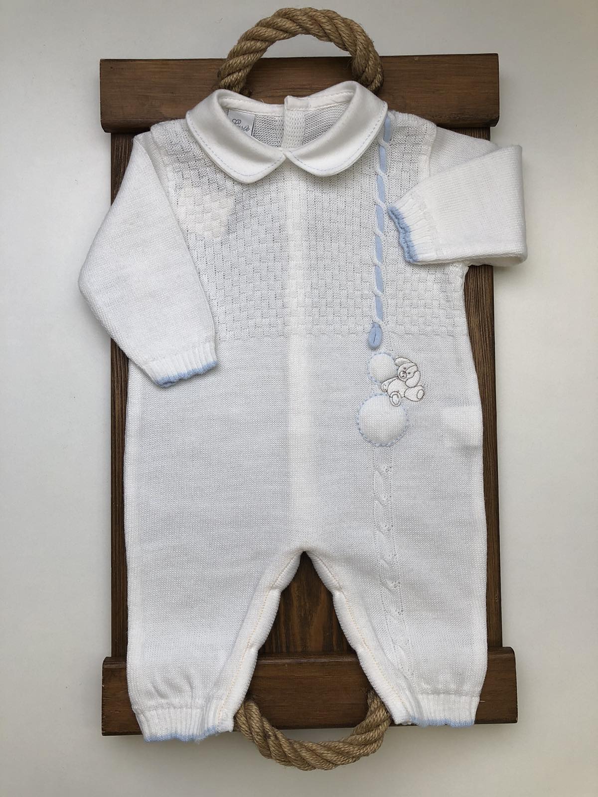 Чоловічок, повзунки. Чоловічок вязаний Lusie для хлопчика 33-10-1552