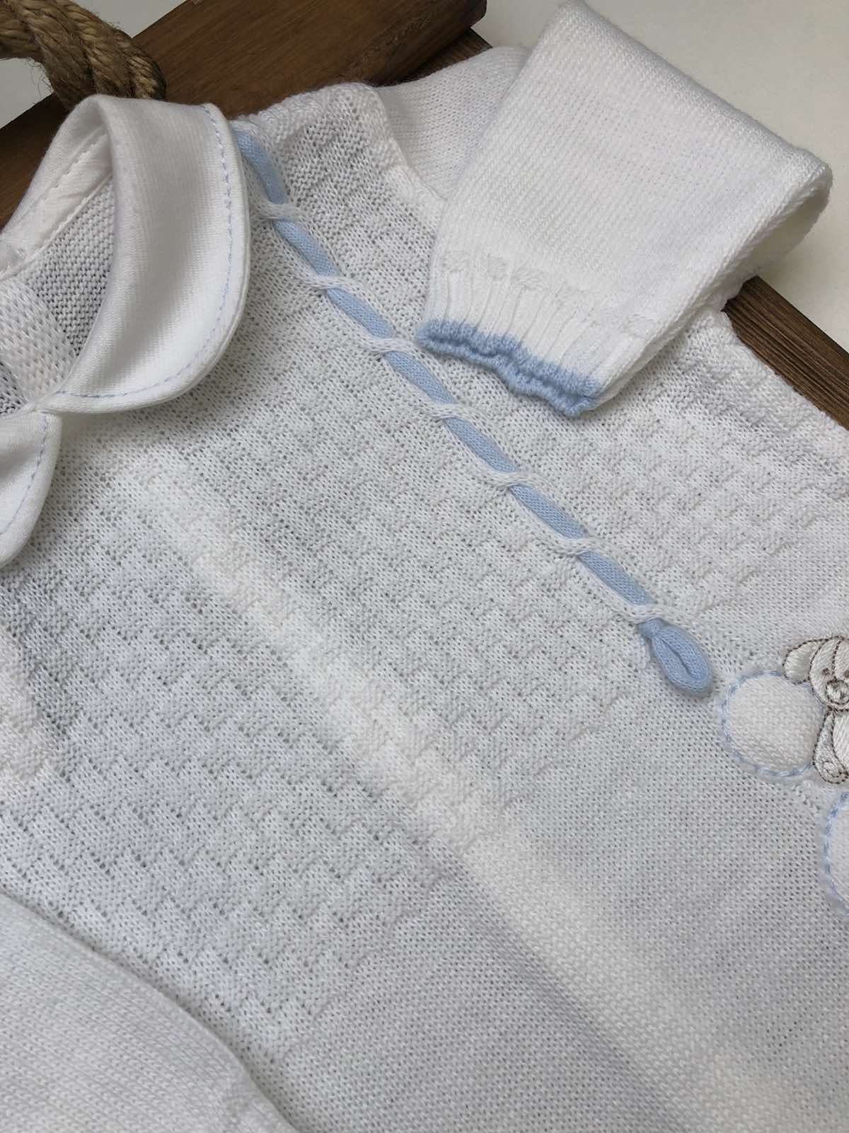 Чоловічок, повзунки. Чоловічок вязаний Lusie для хлопчика 33-10-1552