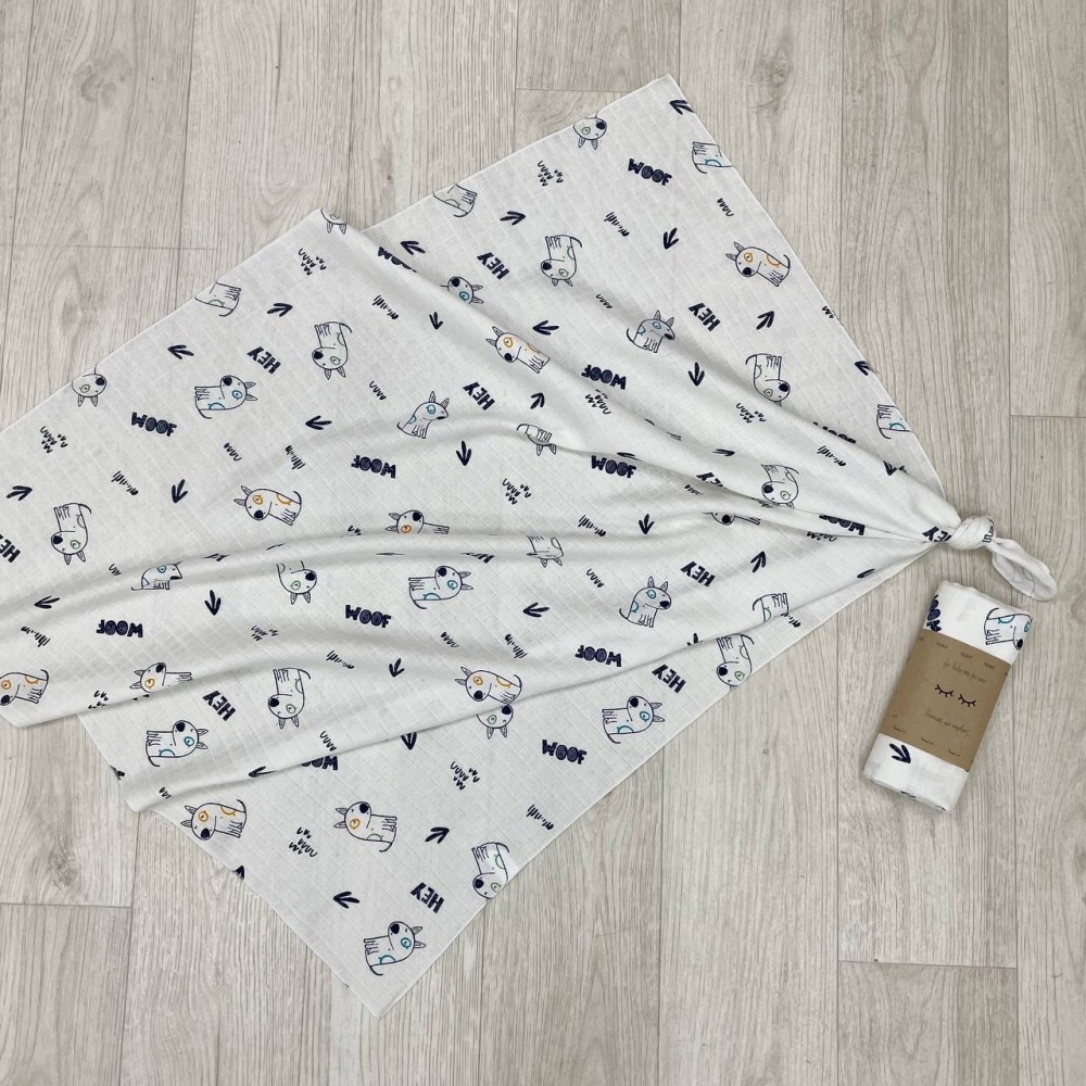 Підгузки та пелюшки. Пелюшка муслін Графічні собаки 4666424