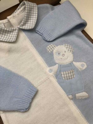 Чоловічок, повзунки. Чоловічок вязаний Lusie для хлопчика 56-10-1553