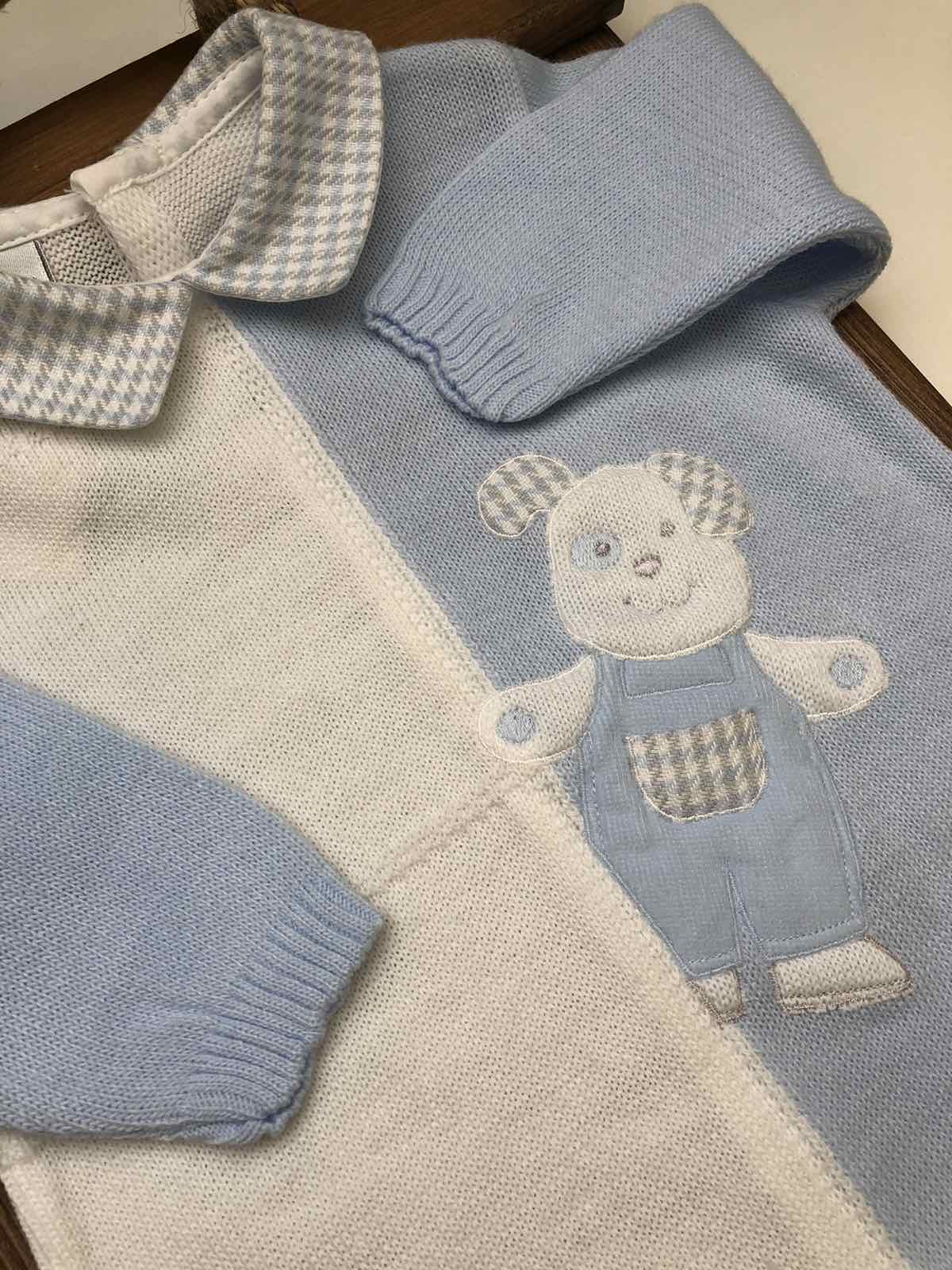 Чоловічок, повзунки. Чоловічок вязаний Lusie для хлопчика 56-10-1553