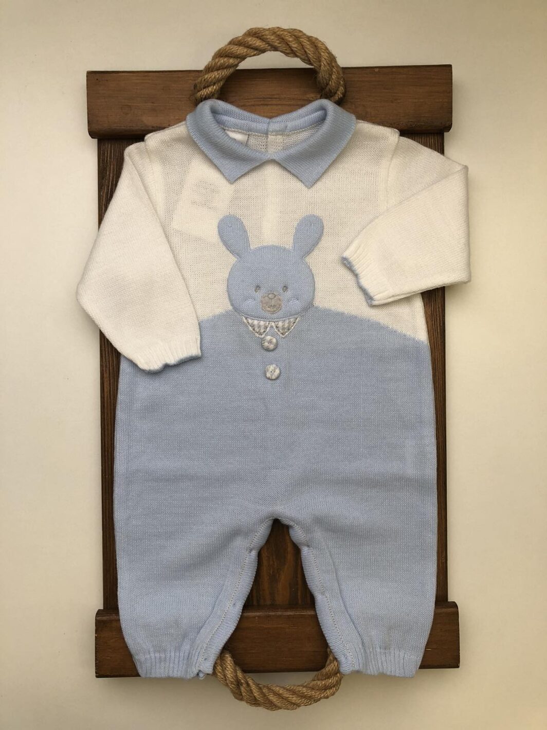 Чоловічок, повзунки. Чоловічок вязаний Lusie для хлопчика 59-10-1546