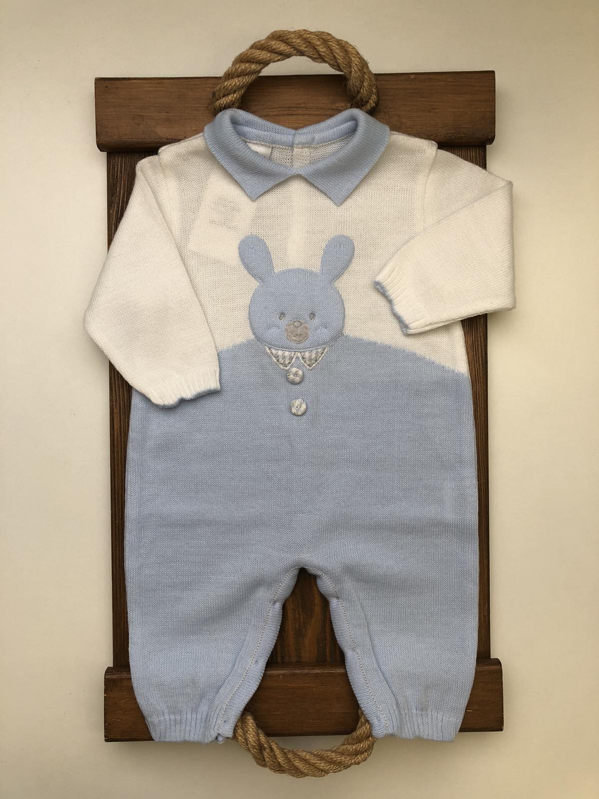 Чоловічок, повзунки. Чоловічок вязаний Lusie для хлопчика 59-10-1546