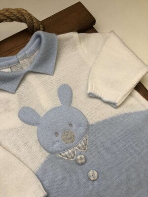 Чоловічок, повзунки. Чоловічок вязаний Lusie для хлопчика 59-10-1546