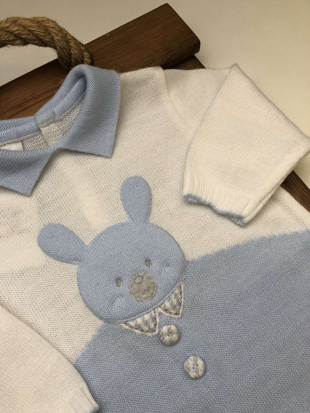 Чоловічок, повзунки. Чоловічок вязаний Lusie для хлопчика 59-10-1546