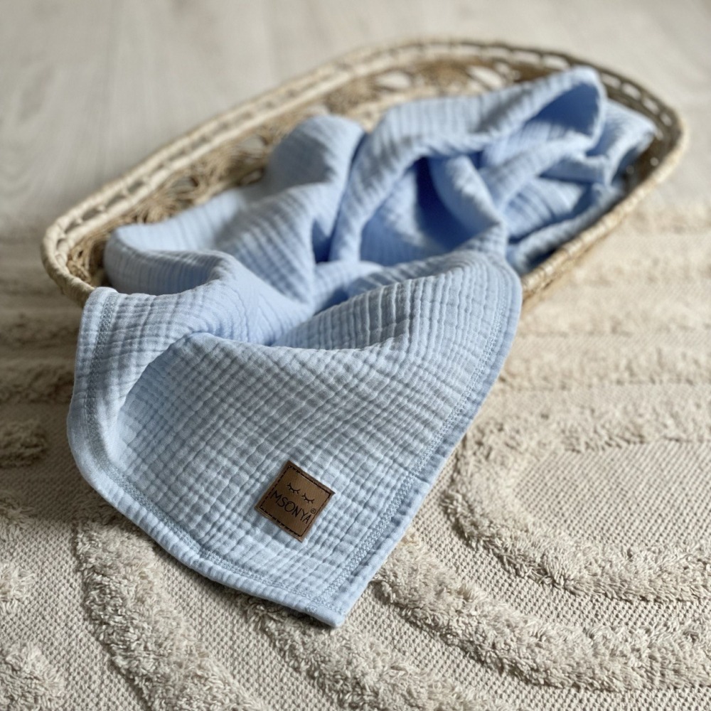 Пледи та конверти. Плед муслін жатка блакитний 879007