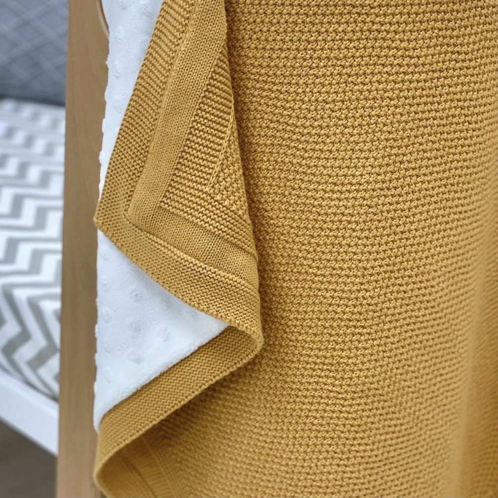 Пледи та конверти. Плед Wellsoft Рогожка гірчиця 9351276