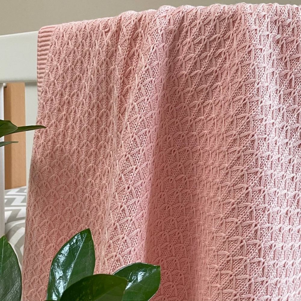 Пледи та конверти. Плед Ромб дрібний персик 4060 937408