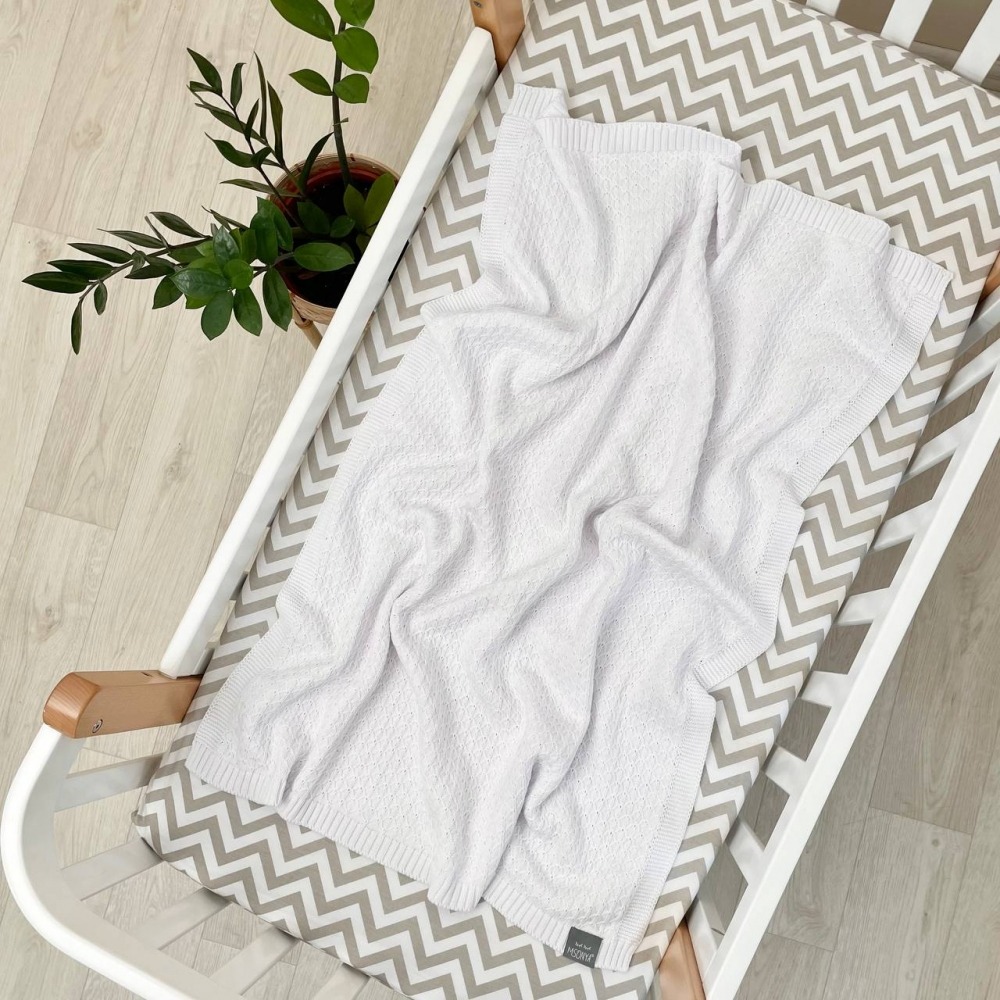 Пледи та конверти. Плед Ромб дрібний білий 3581 937432