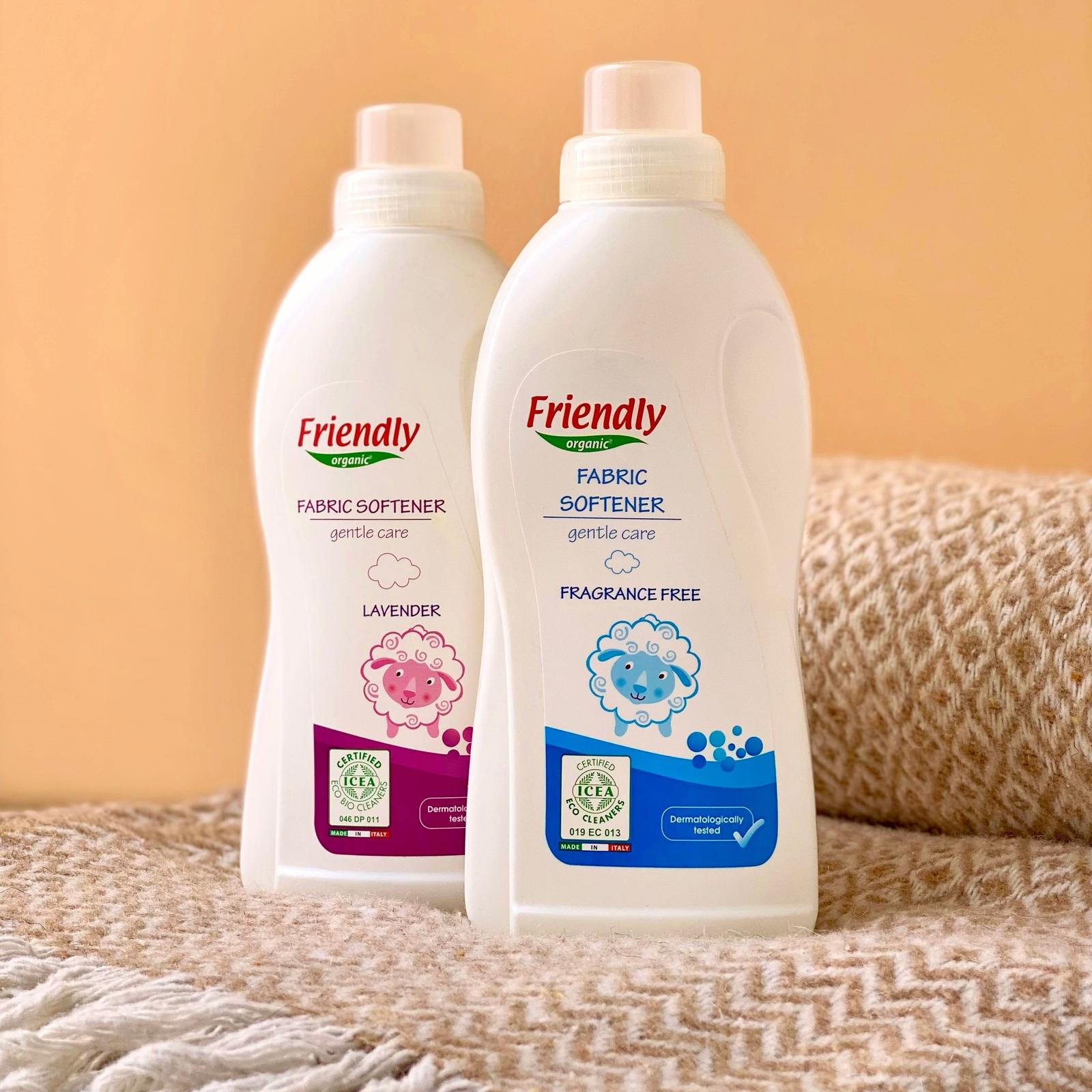 Щоденний догляд та здоров’я. Органічний пом'якшувач для прання торговельної марки "FRIENDLY ORGANIC". Лаванда 750мл