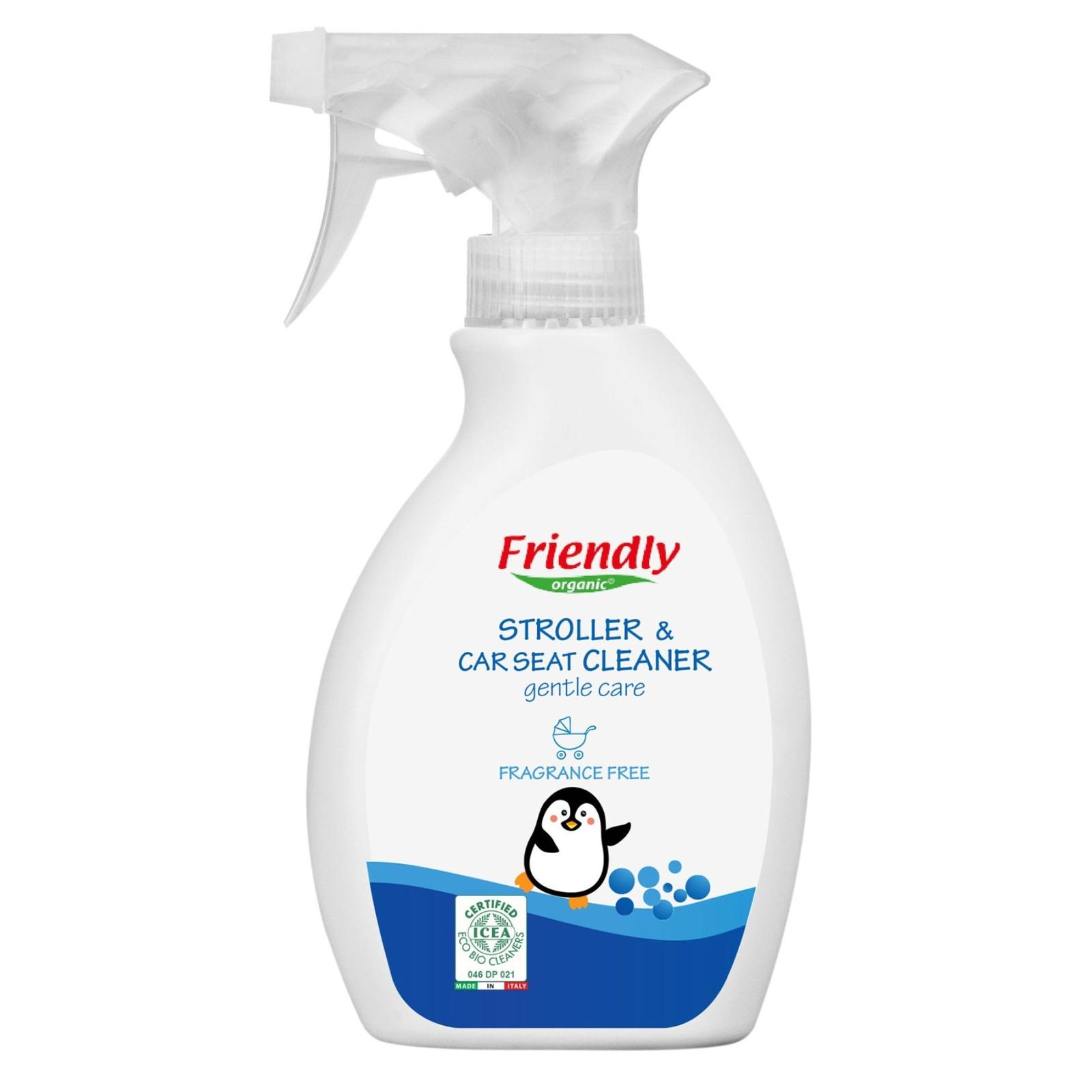 Щоденний догляд та здоров’я. Органічний засіб для чищення дитячих стільчиків, колясок та автомобільних сидінь торговельної марки "FRIENDLY ORGANIC". 250мл.