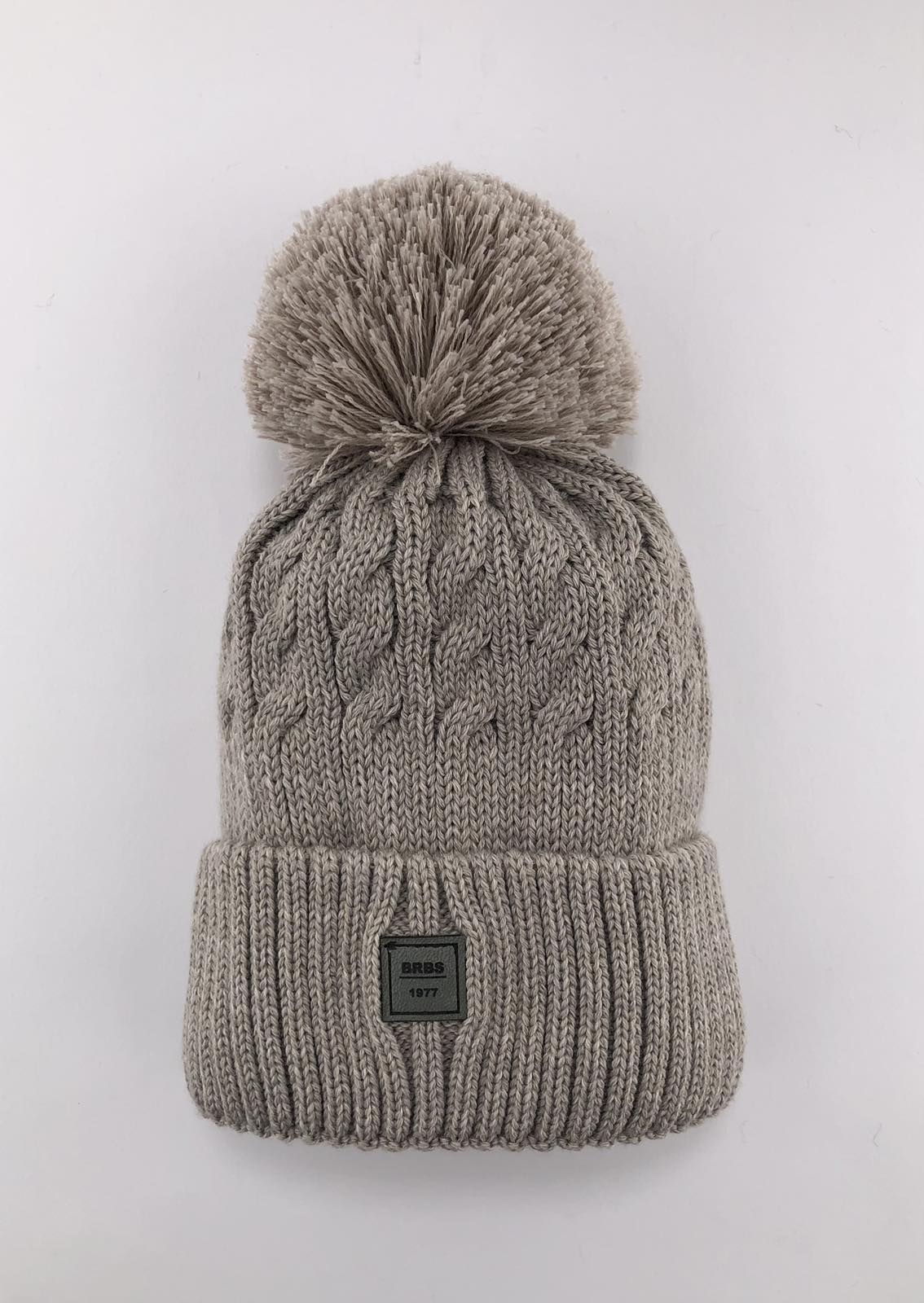 Шапка для хлопчика без завязок бежевий WB59M-4