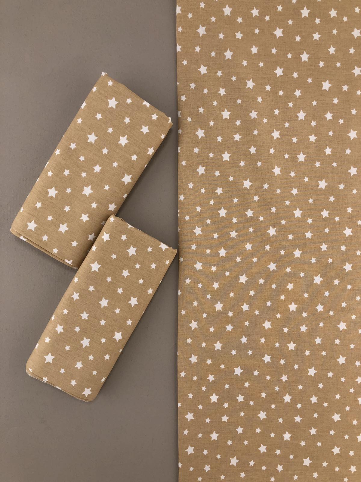 Пелюшка бавовна зірочки на бежевому для хлопчика 100х80 121024-1713