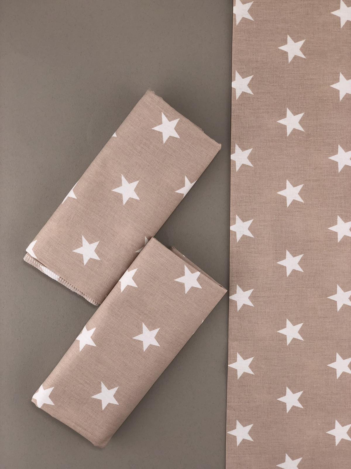 Пелюшка бавовна зірочки на коричневому для хлопчика 100х80 121024-1721