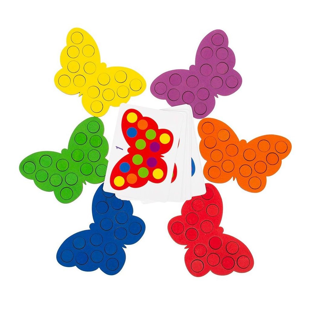Іграшки для розвитку. Гра шість метеликів
