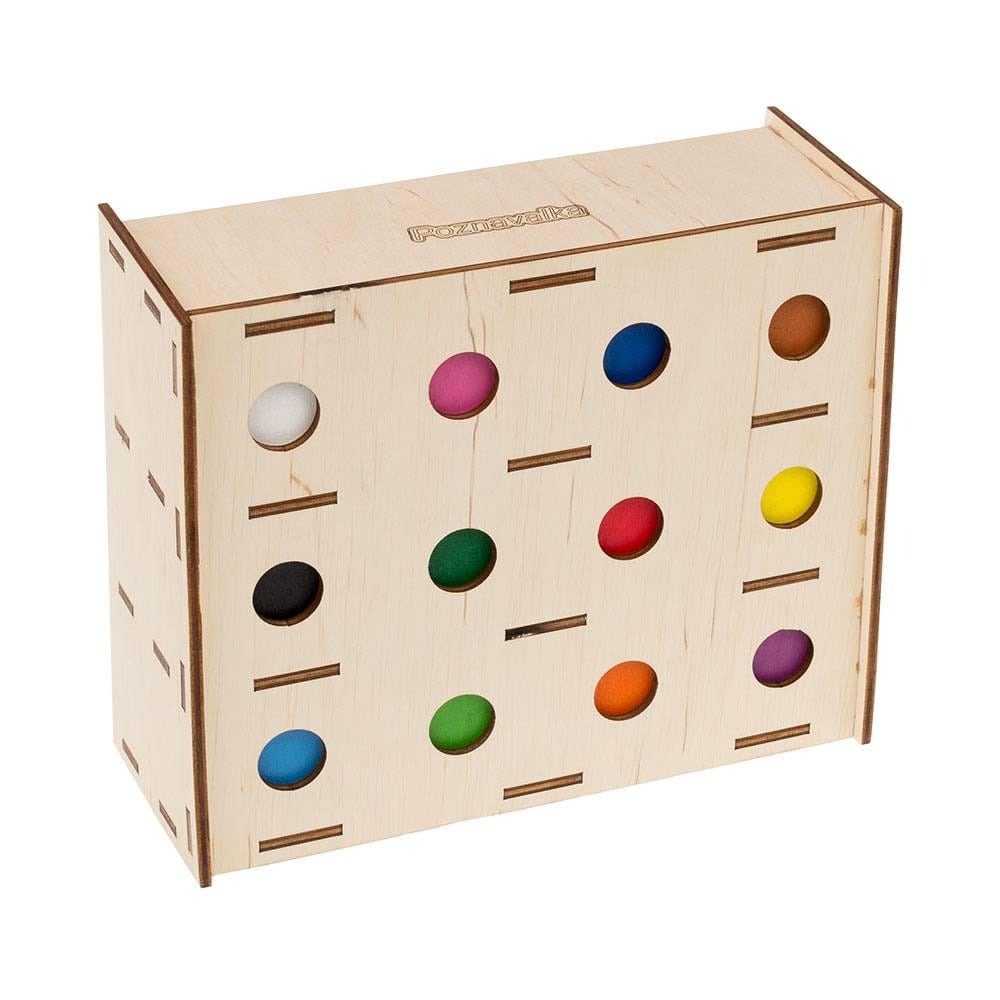 Іграшки для розвитку. Настільний комодик12 кольорів