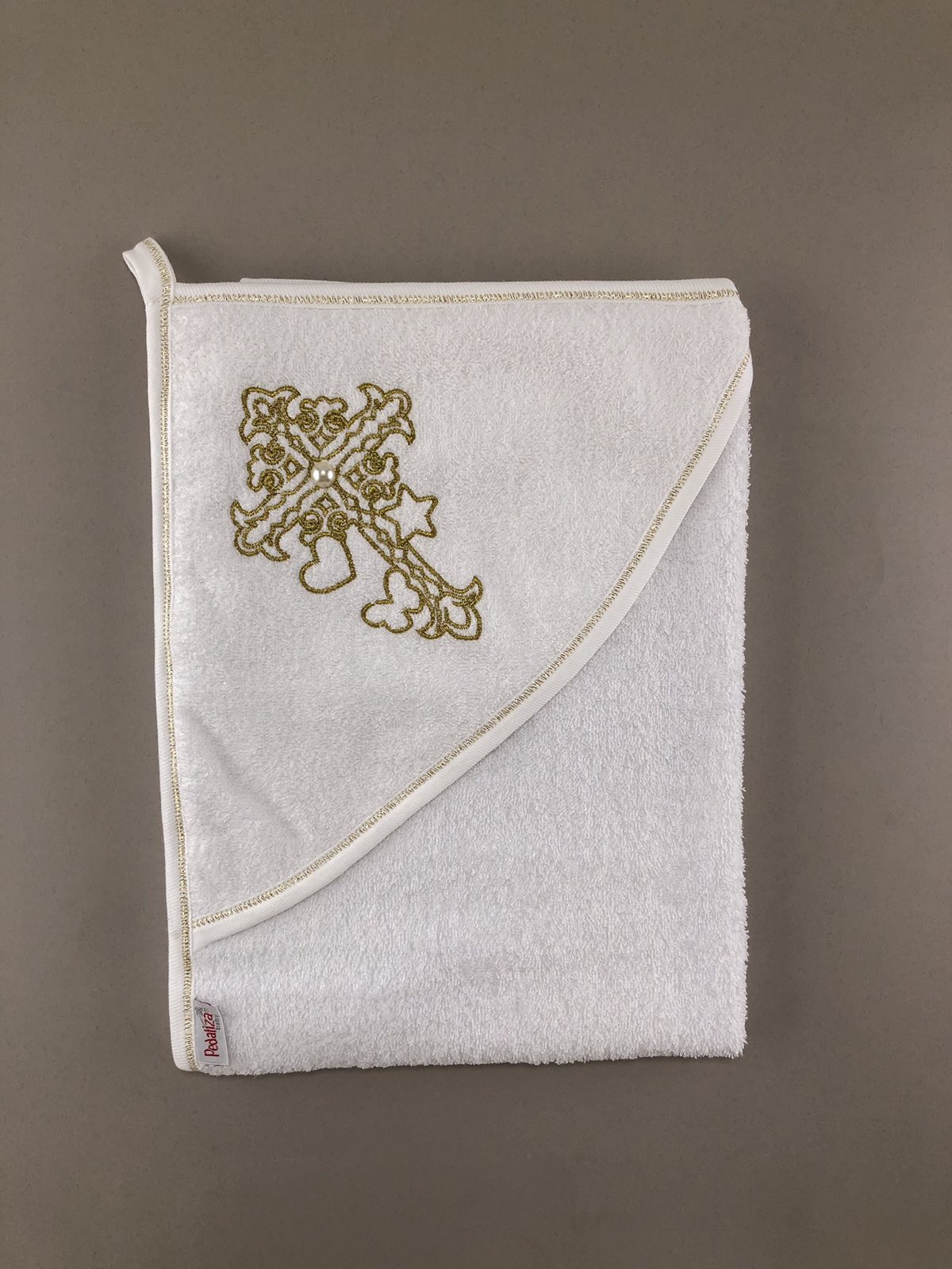 Рушник крижма 80х80см золото 308-Р