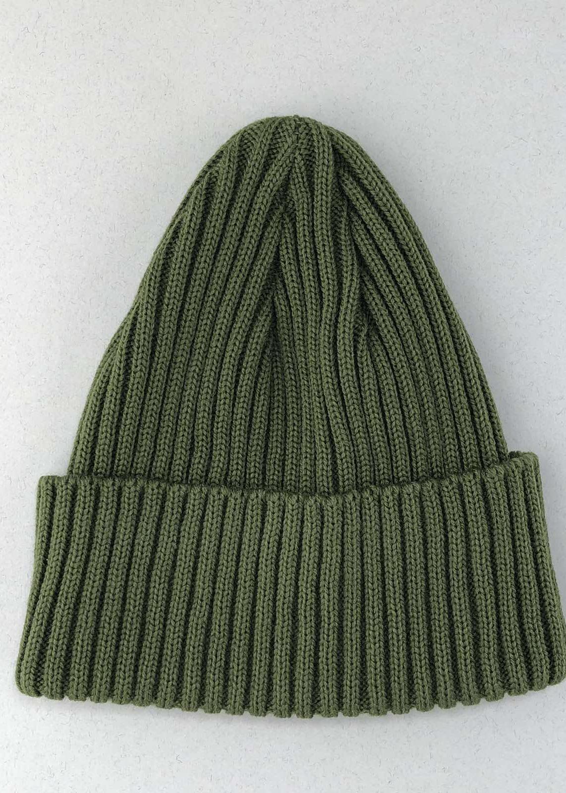 Головні убори і шарфи. Шапка для хлопчика в рубчик оливковий 051024-01012