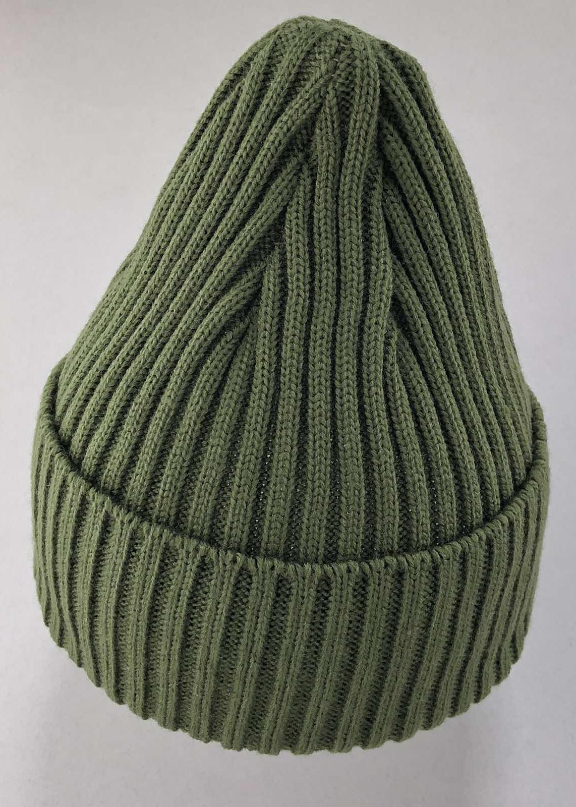 Головні убори і шарфи. Шапка для хлопчика в рубчик оливковий 051024-01012