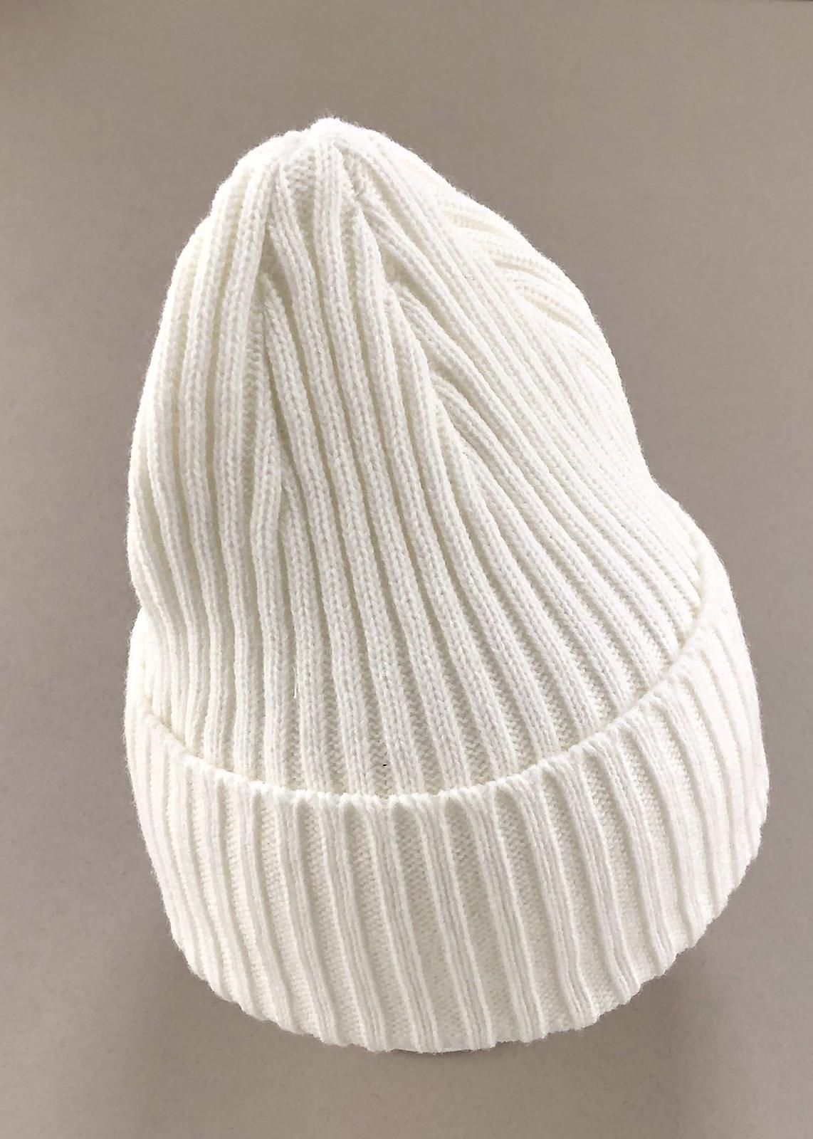 Головні убори і шарфи. Шапка для дівчинки в рубчик молочний 051024-0933