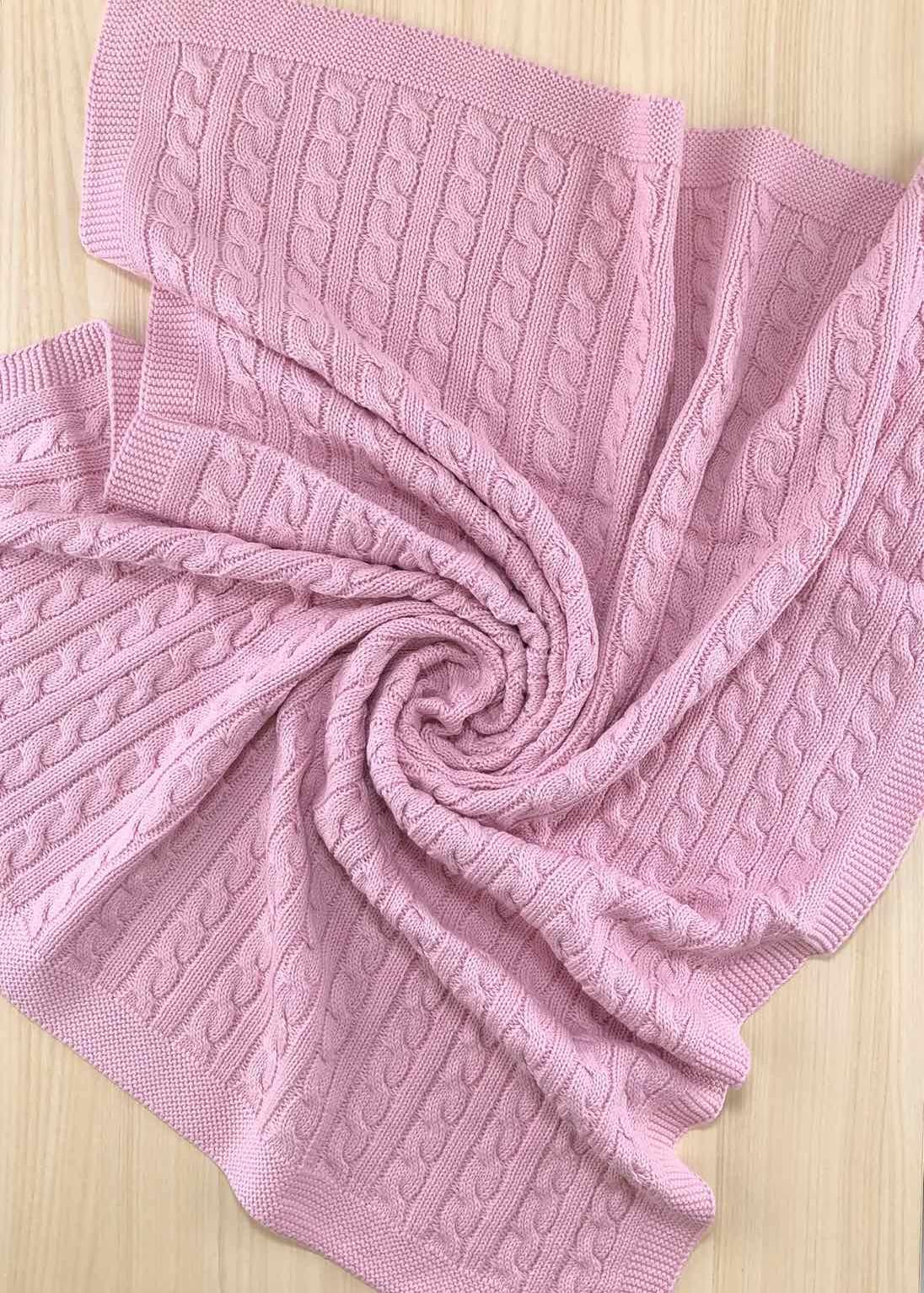 Пледи та конверти. Плед вязаний без утеплення ліловий 75х90 201024-102-ліл