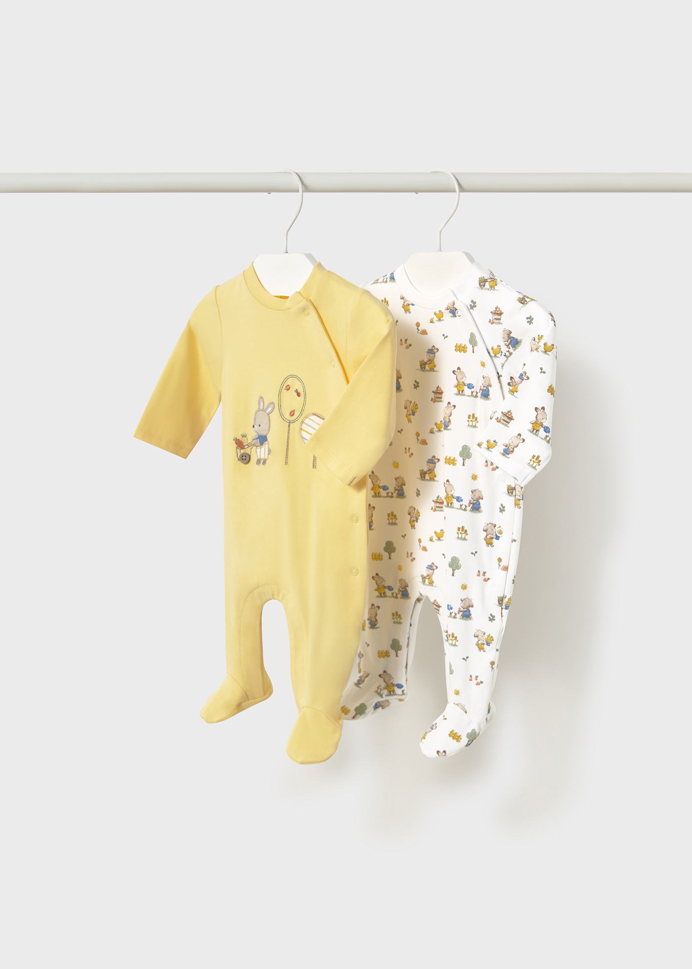 Чоловічки і повзунки. К-кт:напівкомбінезон 2 шт. Mayoral 25-01709-016