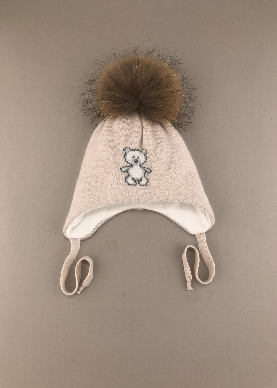 Шапочки і хустинки. Шапка для хлопчика з помпоном 260125-1739