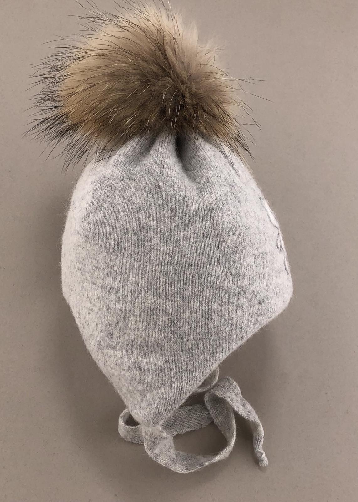 Шапочки і хустинки. Шапка для хлопчика з помпоном 260125-1742