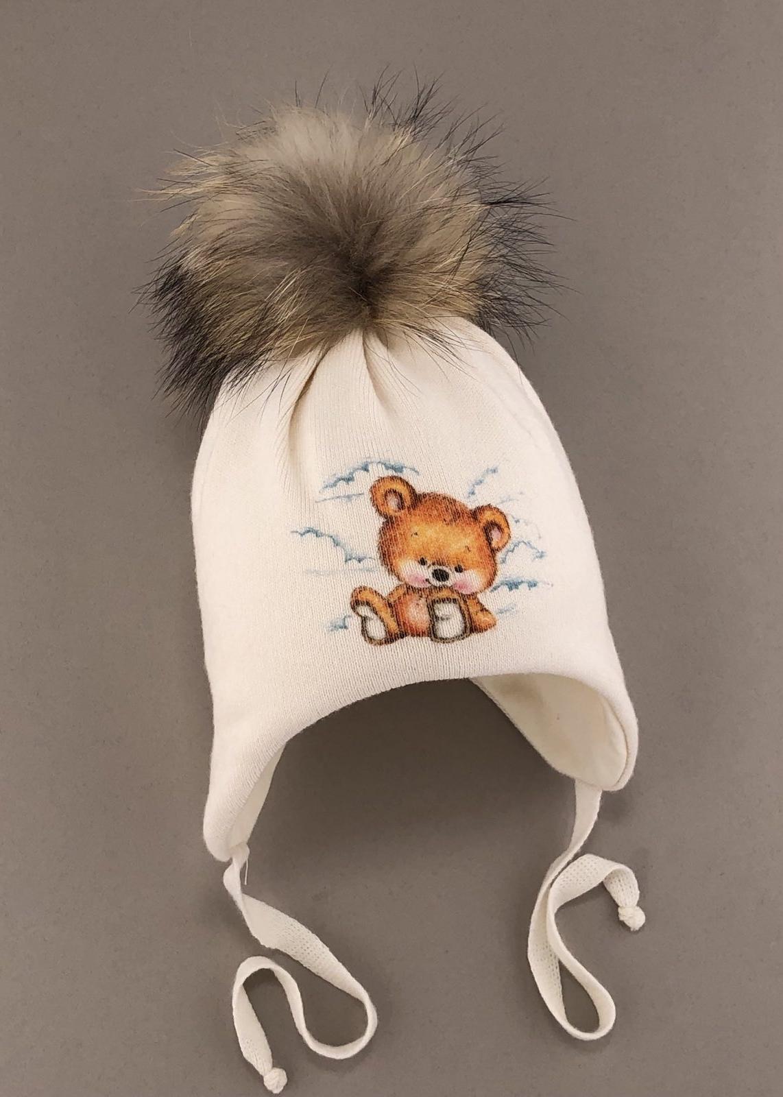 Шапочки і хустинки. Шапка для хлопчика з помпоном 260125-1758