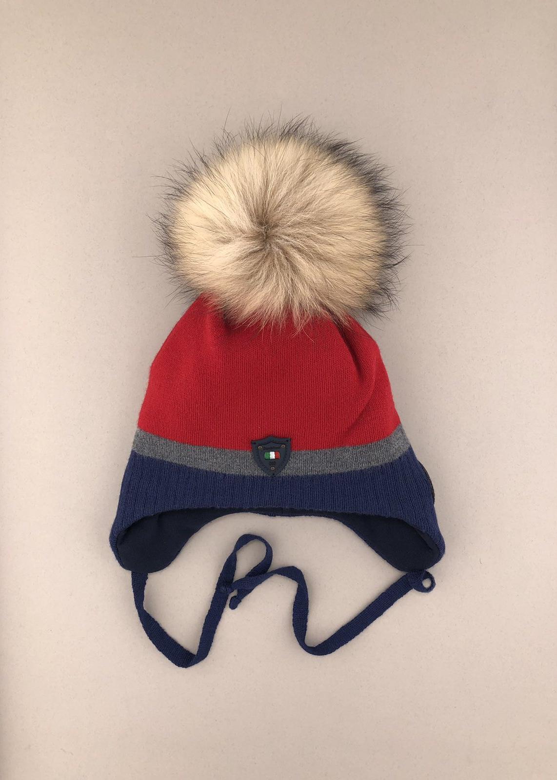 Головні убори і шарфи. Шапка для хлопчика з помпоном 270125-1731