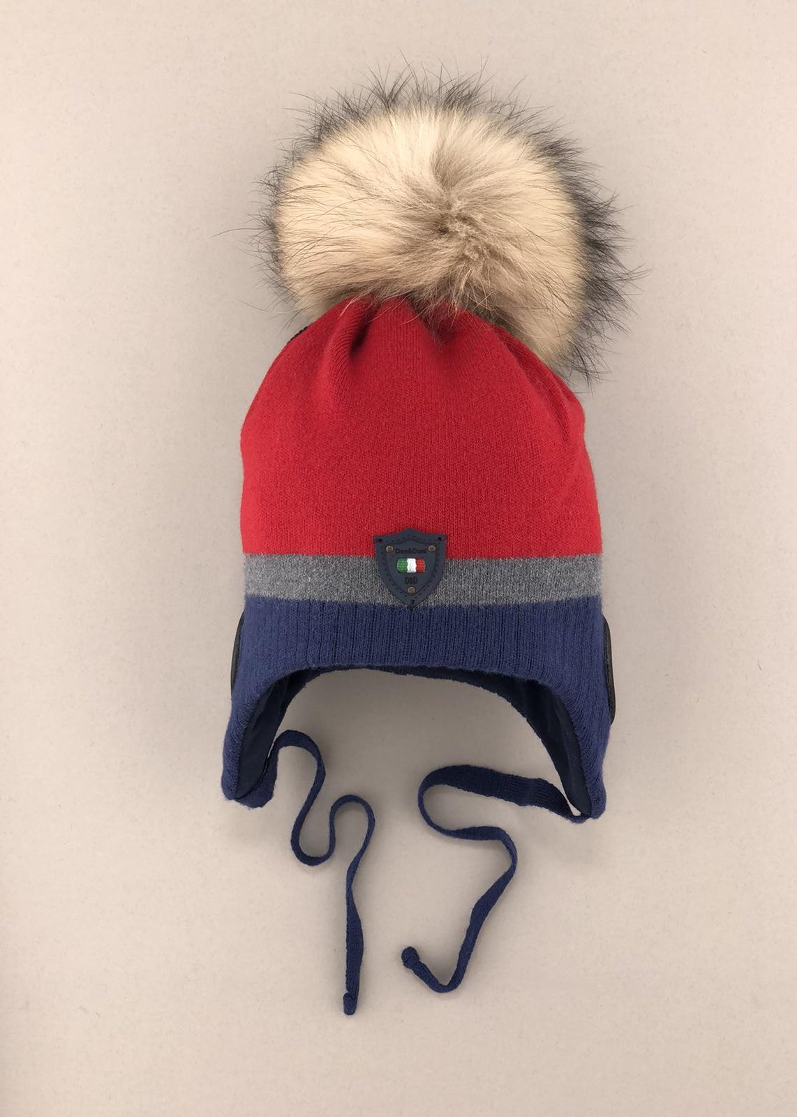 Головні убори і шарфи. Шапка для хлопчика з помпоном 270125-1731