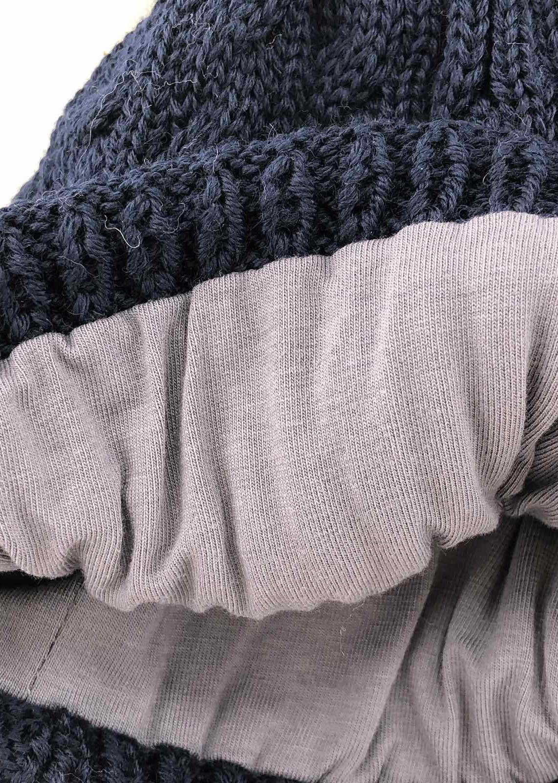 Головні убори і шарфи. Шапка для хлопчика без завязок синій WB59M-2