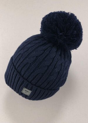 Головні убори і шарфи. Шапка для хлопчика без завязок синій WB59M-2