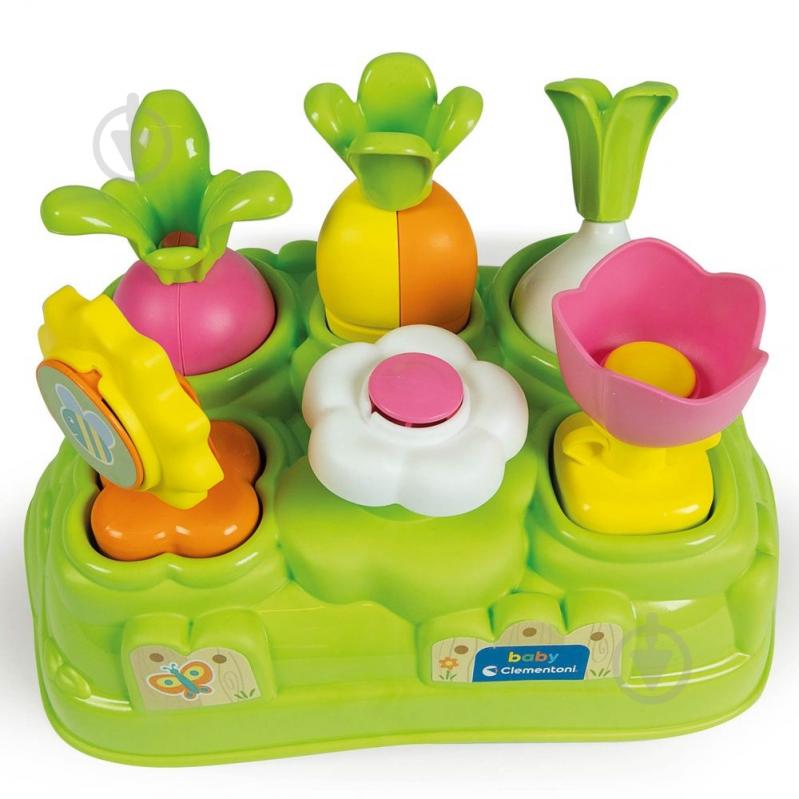 Іграшки для немовлят, розвиток й розваги. Іграшка-сортер Clementoni "Baby Garden" 17277