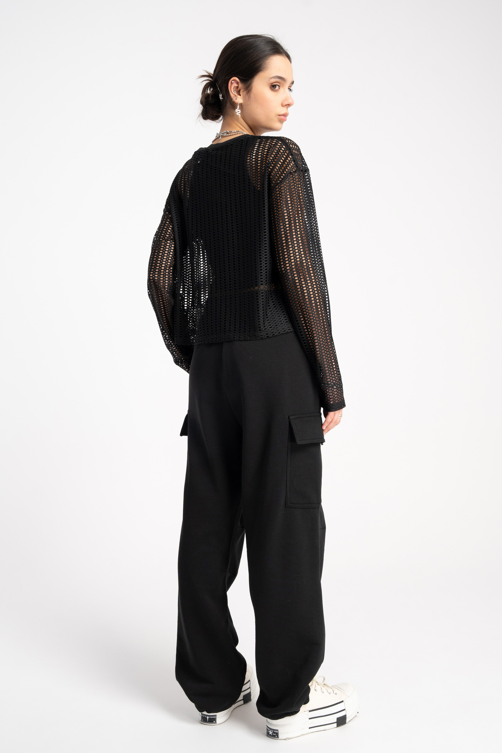 Штани та легінси. Штани для дівчинки чорний 251-0117G-17-100-1