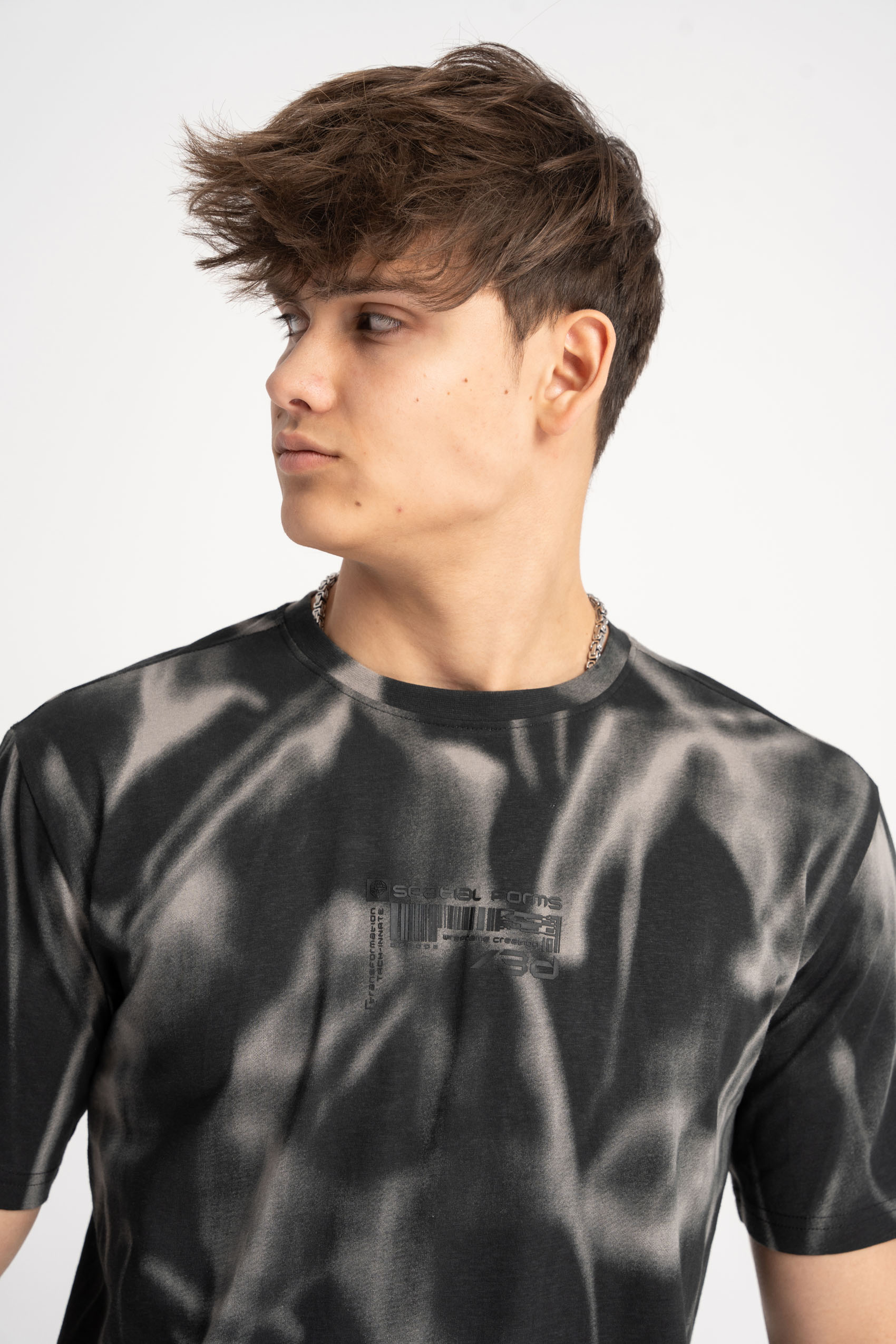 Футболки і теніски. Футболка для хлопчика чорний 251-0440B-01-120-1