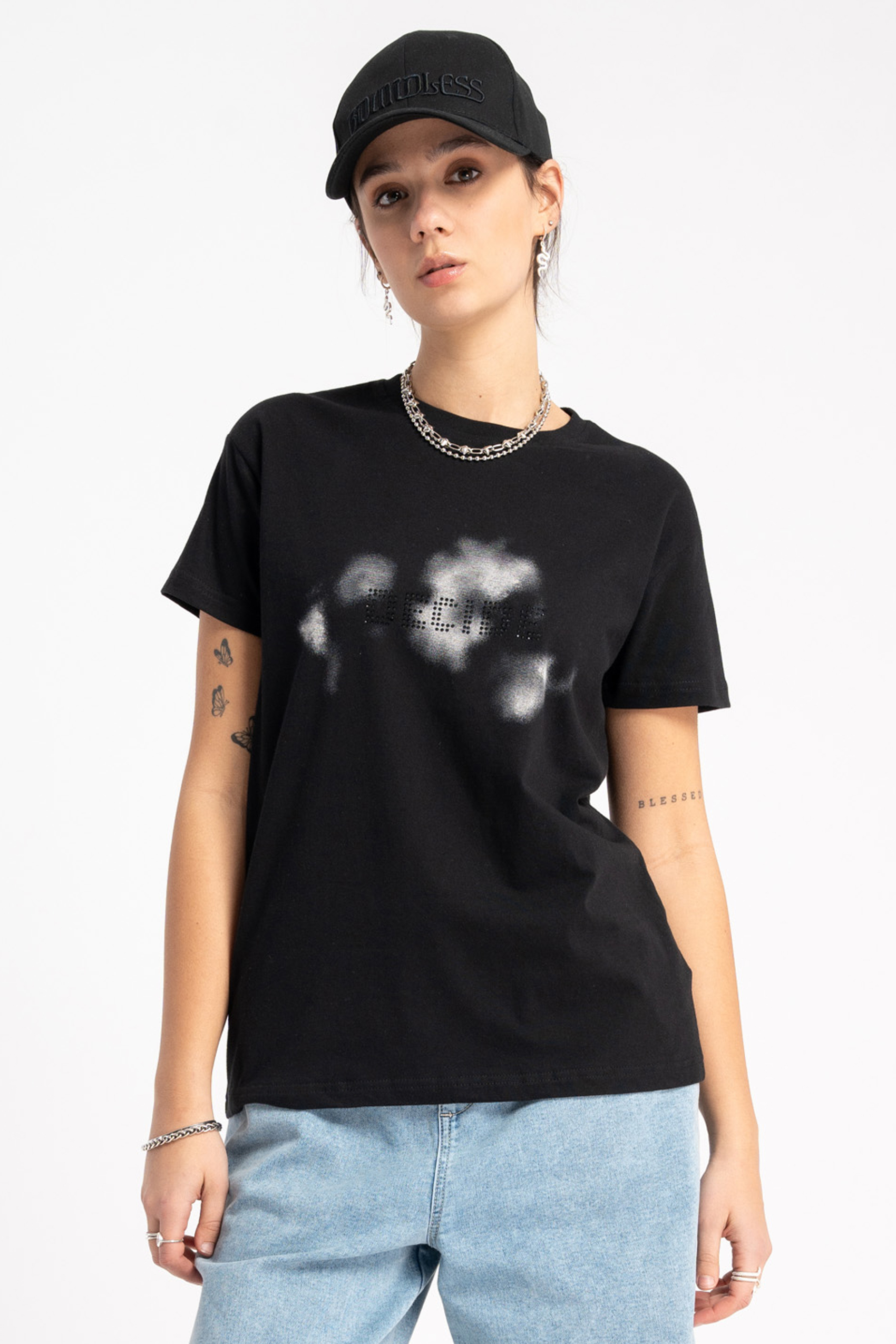 Футболки і топи. Футболка для дівчинки чорний 251-0440G-09-100-1