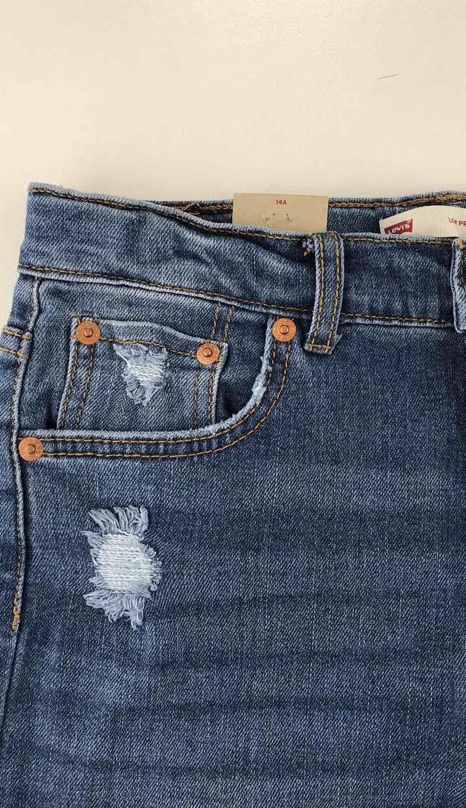 Штани та легінси. Джинси для дівчинки синій 4ED525-1