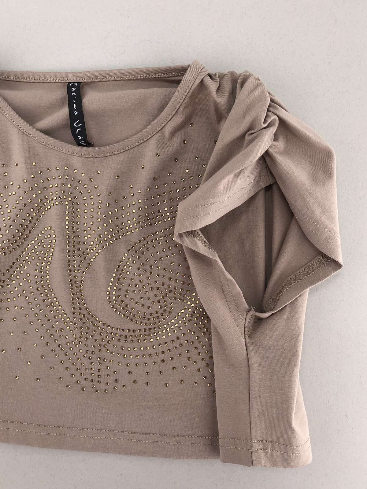 Футболки і топи. Топ для дівчинки св.коричневий 2604-1733