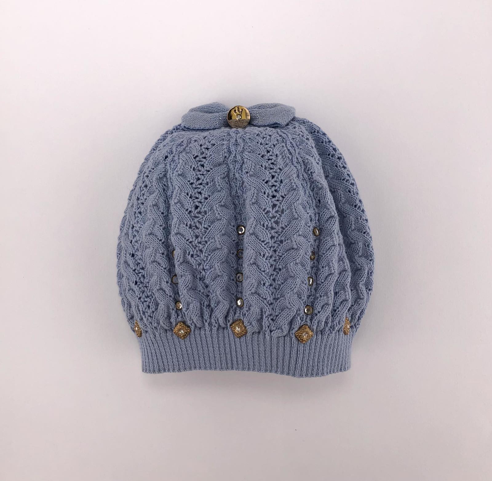 Головні убори і шарфи. Шапка для дівчинки блакитний 3003-1044