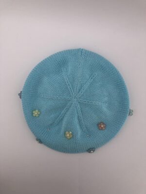 Головні убори і шарфи. Берет для дівчинки блакитний 3003-1057