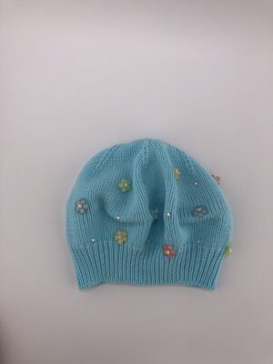 Головні убори і шарфи. Берет для дівчинки блакитний 3003-1057