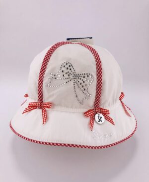 Головні убори і шарфи. Панама для дівчинки клітинка 3003-1603