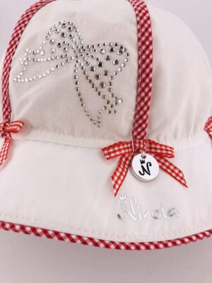 Головні убори і шарфи. Панама для дівчинки клітинка 3003-1603