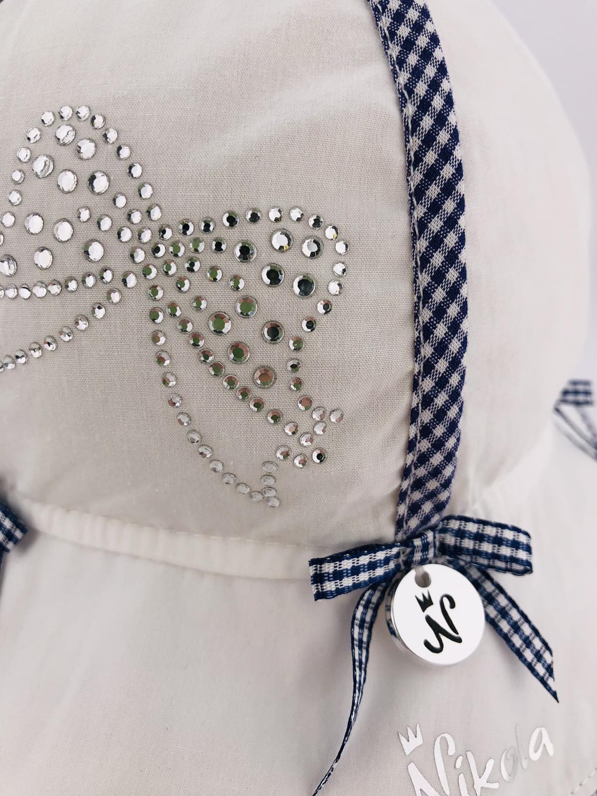 Головні убори і шарфи. Панама для дівчинки клітинка 3003-1605