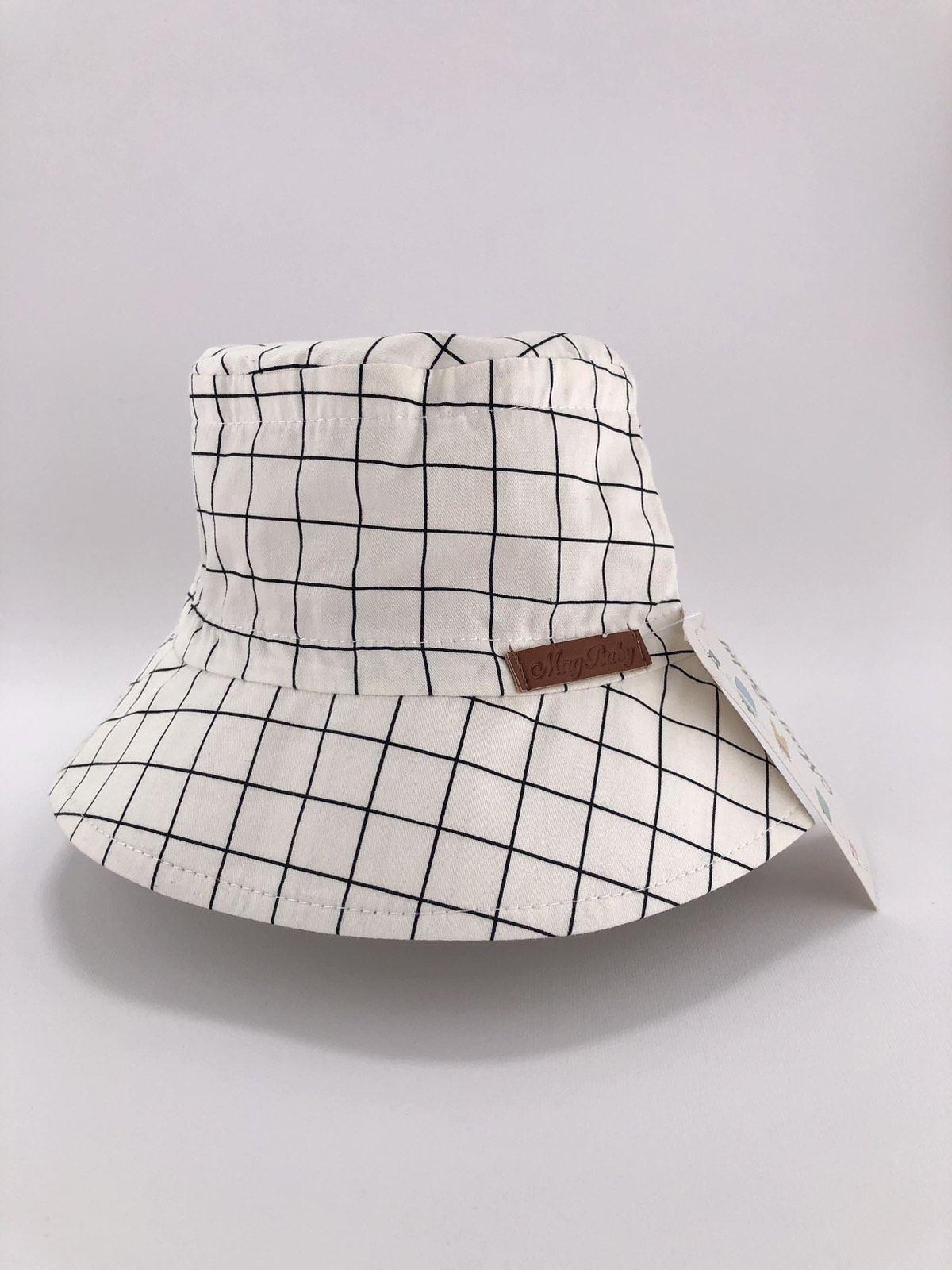 Головні убори і шарфи. Панама для хлопчика клітинка 3003-1643