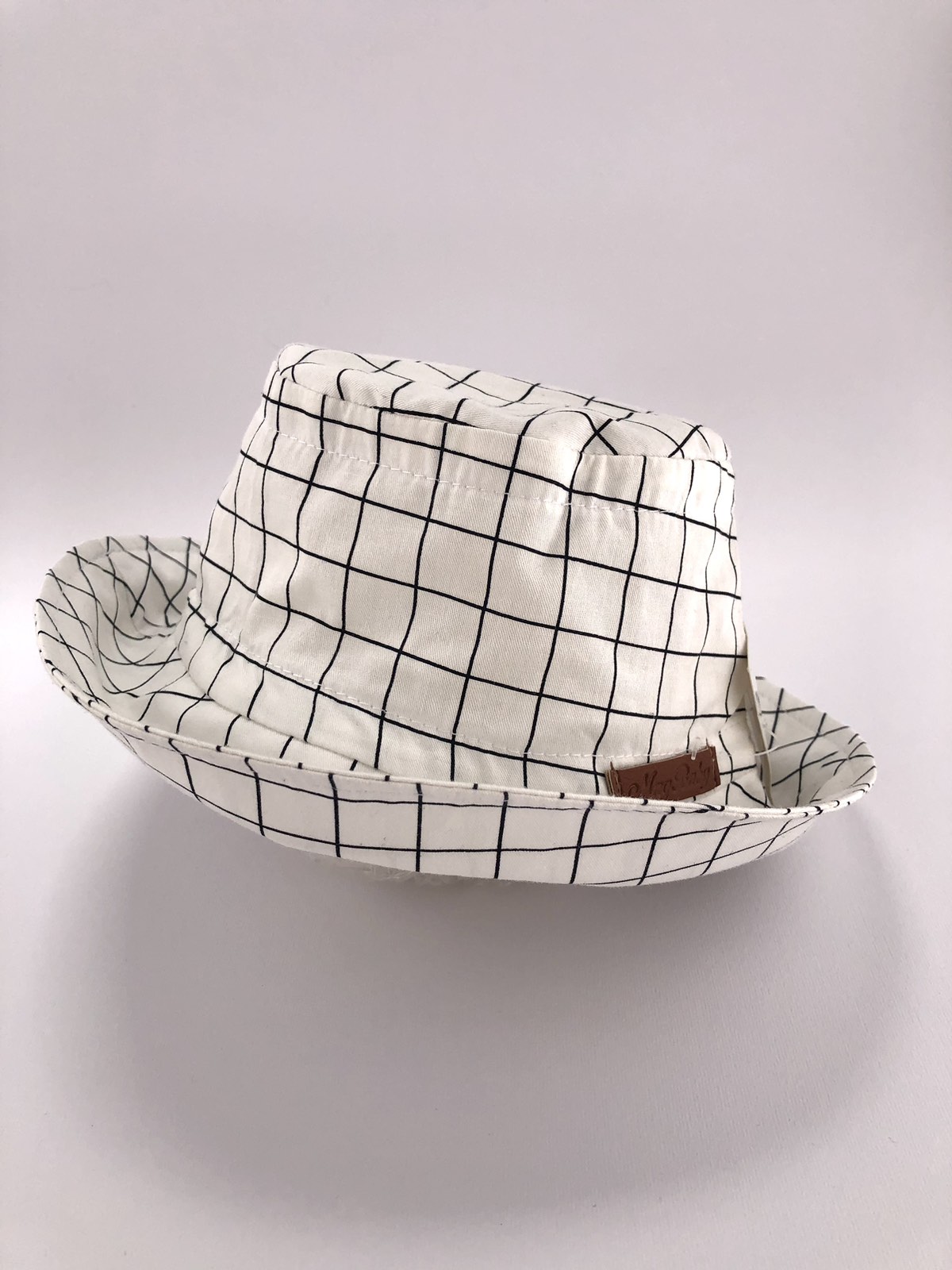 Головні убори і шарфи. Панама для хлопчика клітинка 3003-1643