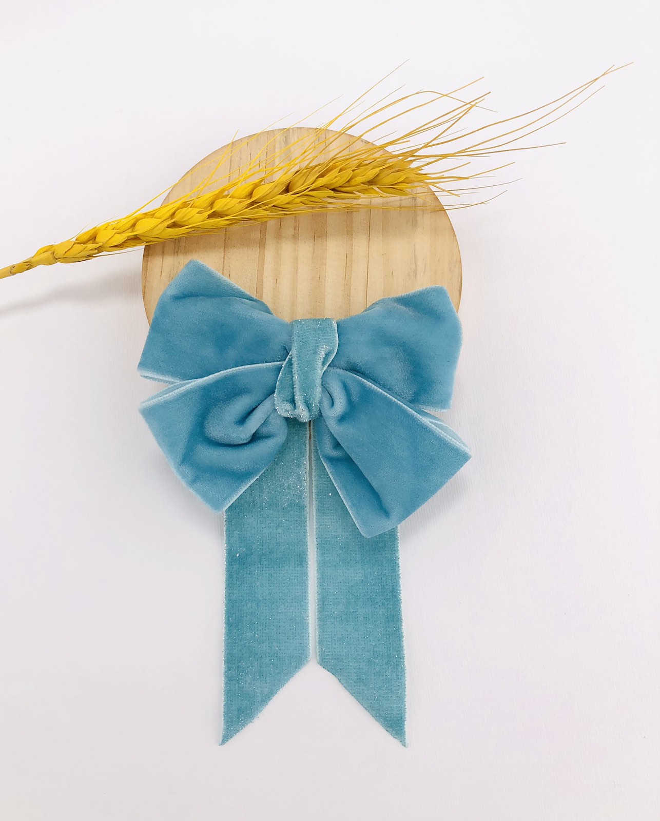 Заколка "Бант"  блакитний 10-151