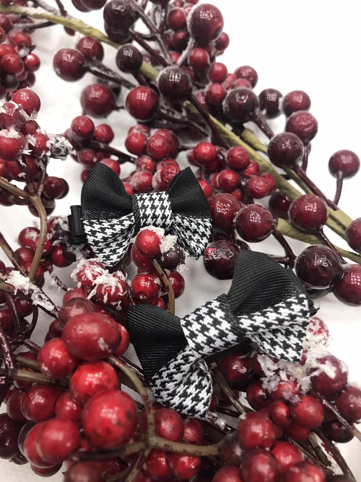 Заколки "Бант" пара чорний 10-177