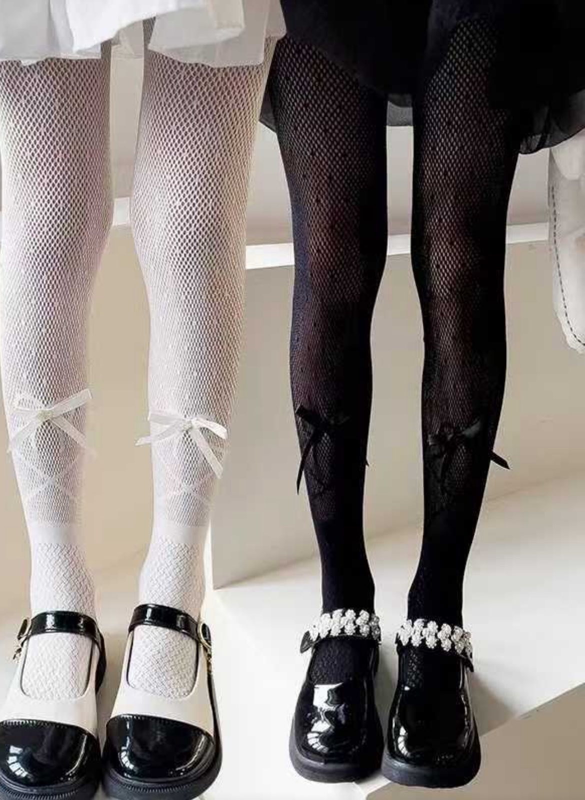 Колготки для дівчинки сіточка молочний 1905-1837